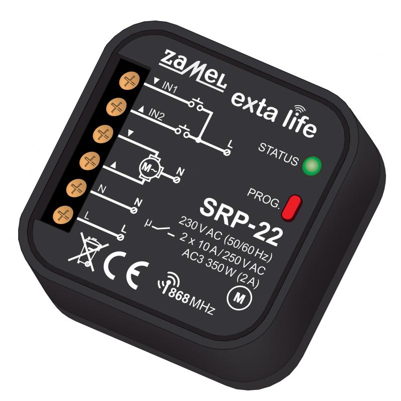 Zamel Radiowy sterownik rolet dopuszkowy dwukierunkowy SRP-22