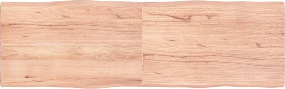 vidaXL Blat stołu, jasny brąz, 160x50x4 cm, dąb z naturalną krawędzią