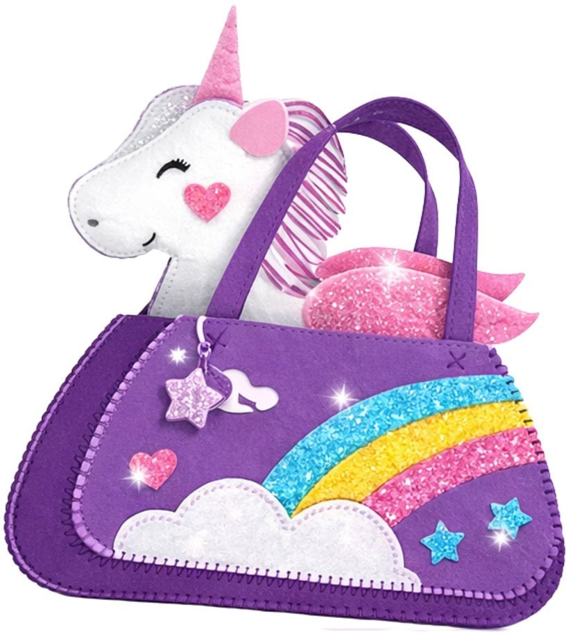 Zestaw Kreatywny DIY Torebka z Jednorożcem Do Szycia 50 el.