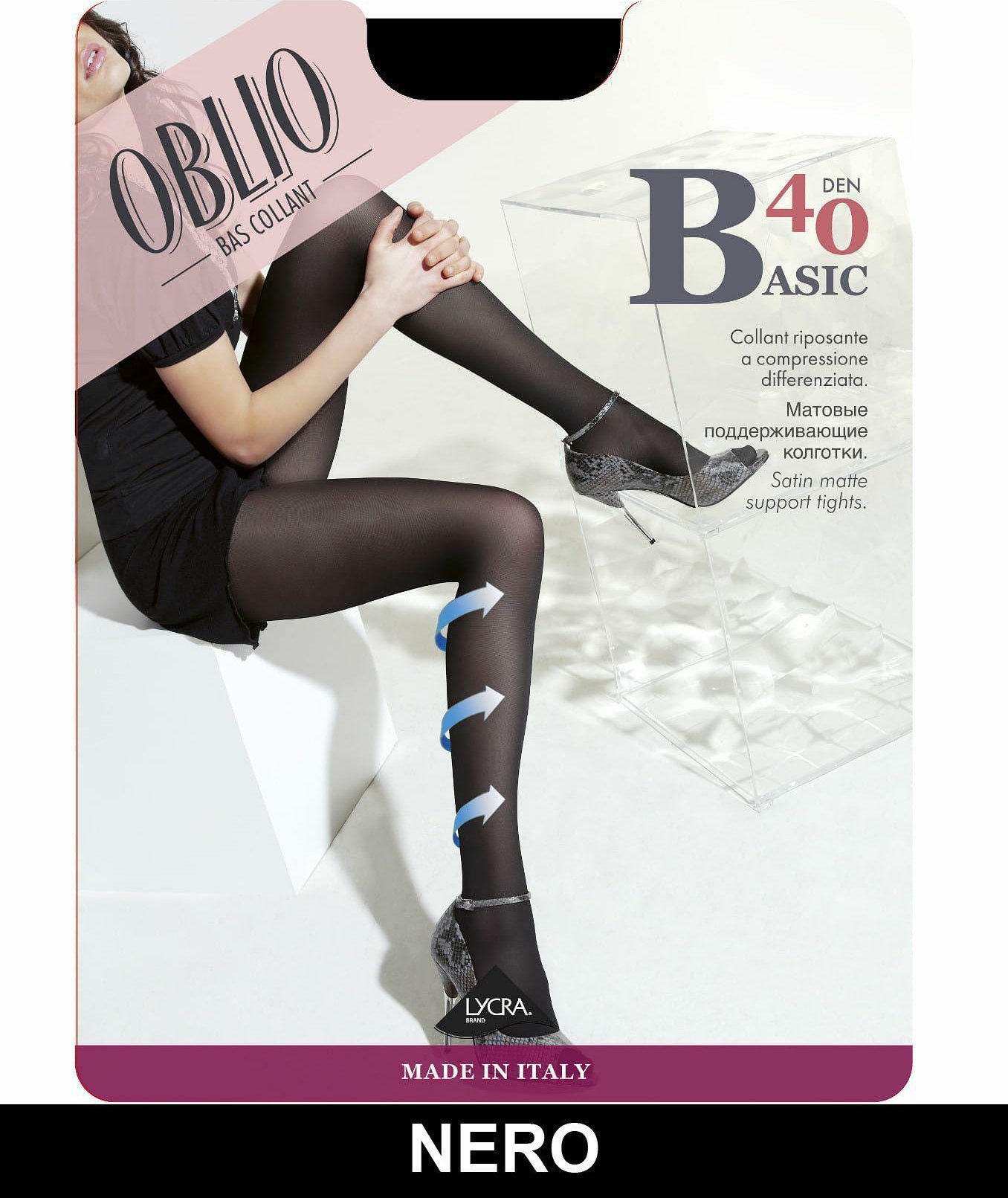 Oblio OBLIO BA4A BASIC 40DEN 4-XL/NERO