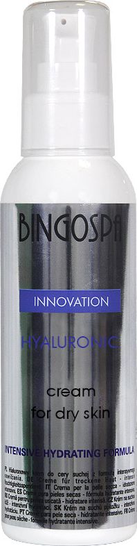 BingoSpa Hialuronowy krem do cery suchej z formułą intensywnego nawilżania BingoSpa