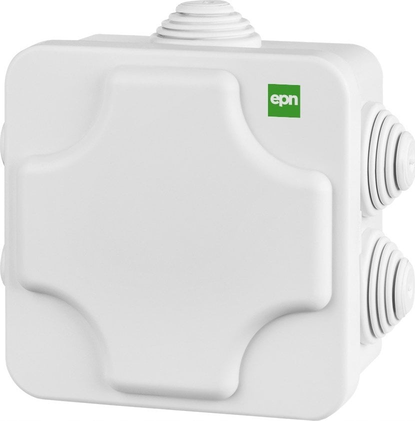 Elektro-Plast INDUSTRIAL Puszka hermetyczna n/t 102x102x47 z 7 dławnicami IP55 szara o podwyższonej odporności na UV 2700-02 - 2700-02