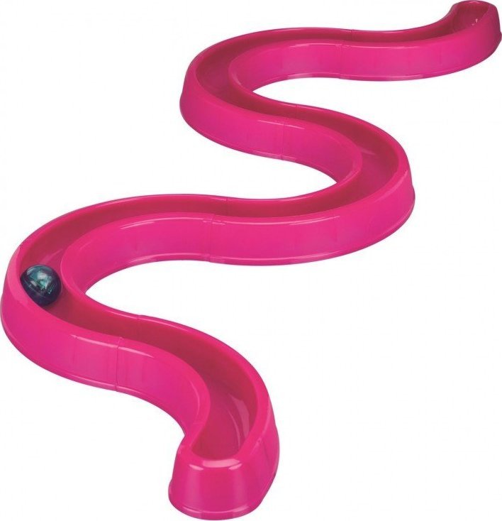 Trixie Tor dla kota Flashing Ball Race, 65 × 31 cm, różowy