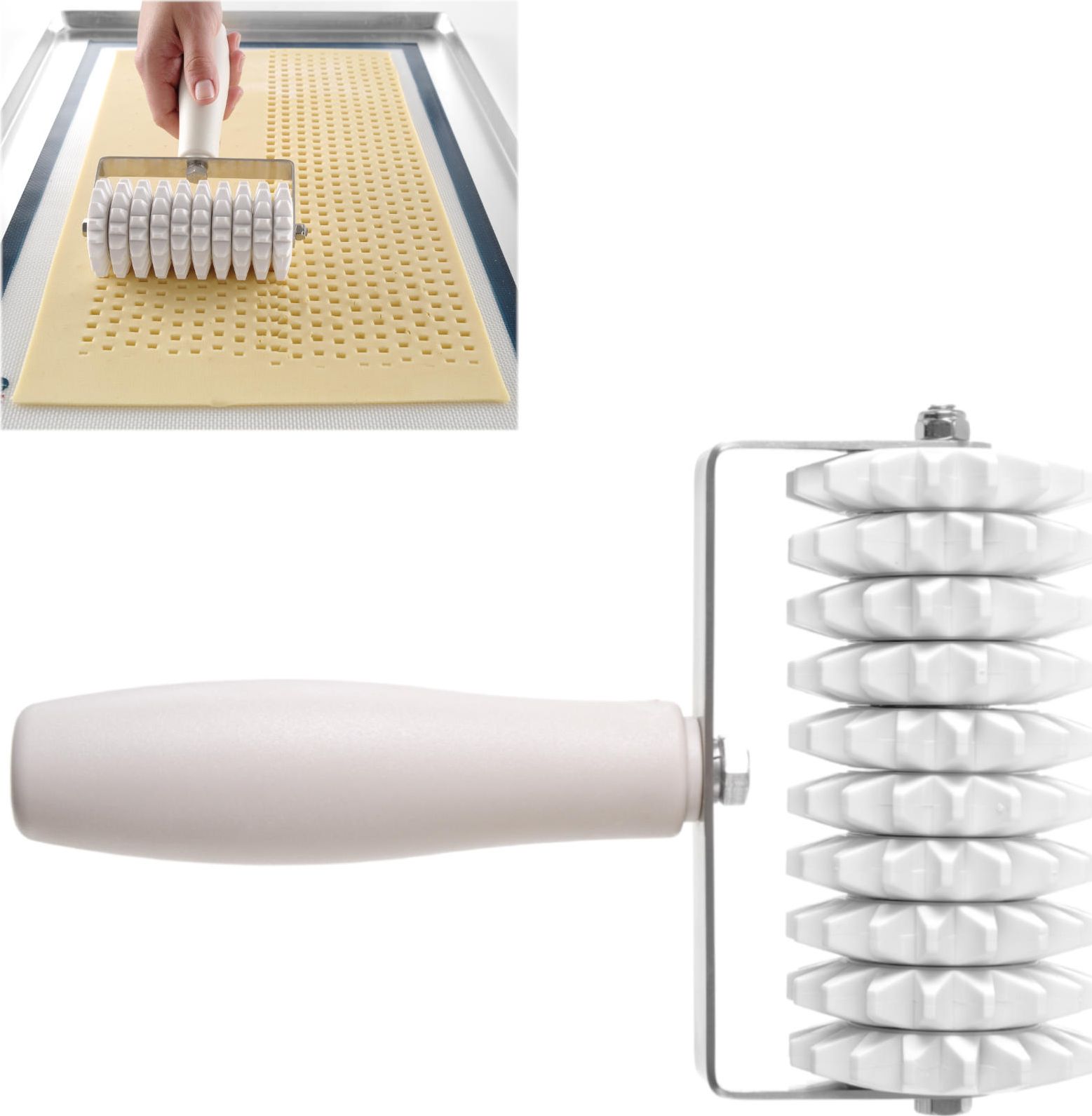 Hendi Rolka dziurkująca wałek do nakłuwania ciasta Profi Line 140x210mm - HENDI 515112 Rolka dziurkująca wałek do nakłuwania ciasta Profi Line 140x210