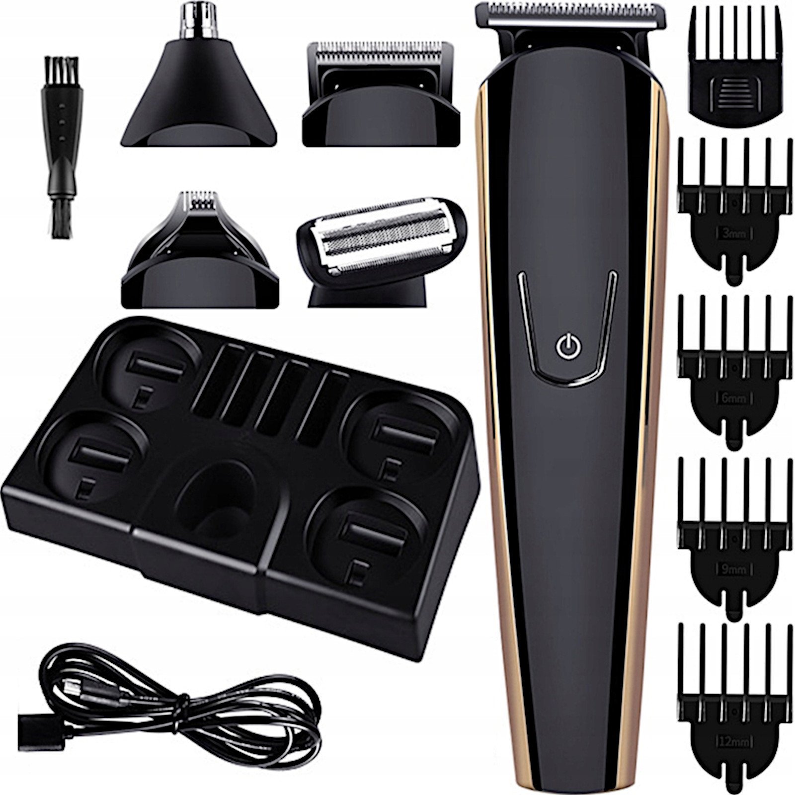Maszynka do strzyżenia włosów brody trymer 9 nasadek Maszynka do strzyżenia włosów brody trymer 9 nasadek