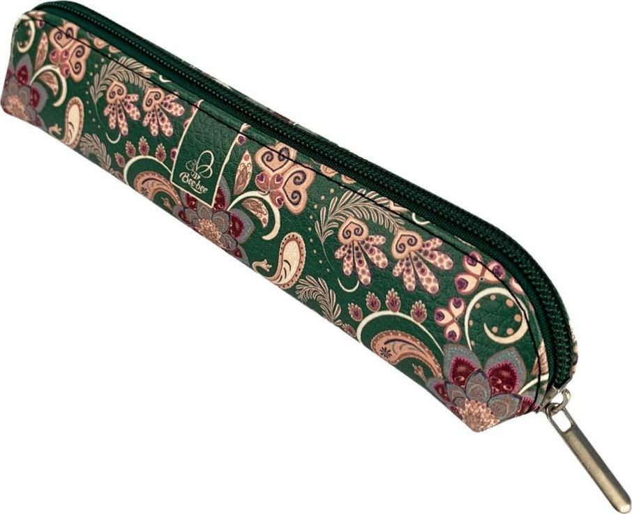 Piórnik Bee-bee Piórnik mini Paisley Kwiaty green