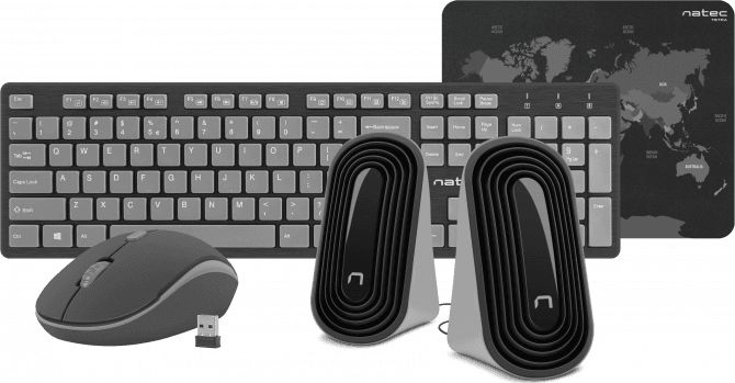 Natec 4 w 1 Tetra + głośniki + podkładka (NKL-1179)