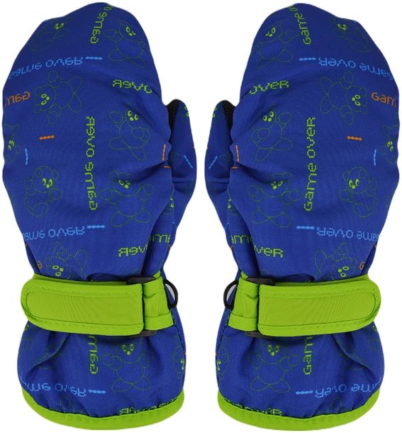 Rękawiczki narciarskie 1P chłopięce game over 14
