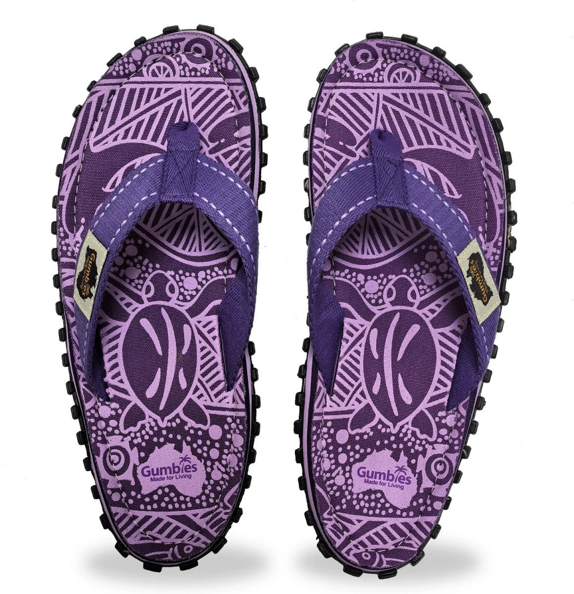 Gumbies japonki ISLANDER FLIP-FLOPS UNISEX PURPLE SIGNATURE 42