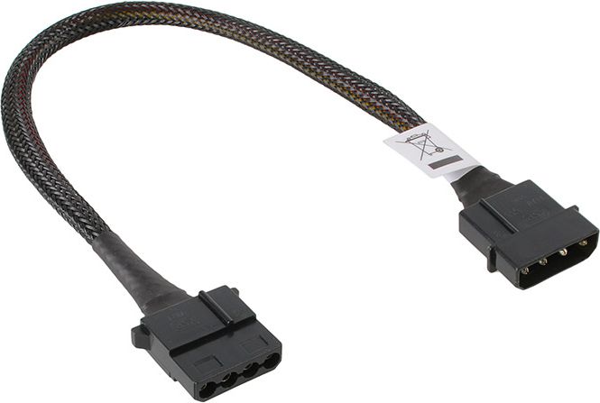 Akasa Molex - Molex, 0.3m, Czarny (AKCBPW0230)