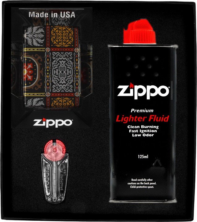 Zestaw ZIPPO Zapalniczka PATTERN DESIGN Prezentowy No1