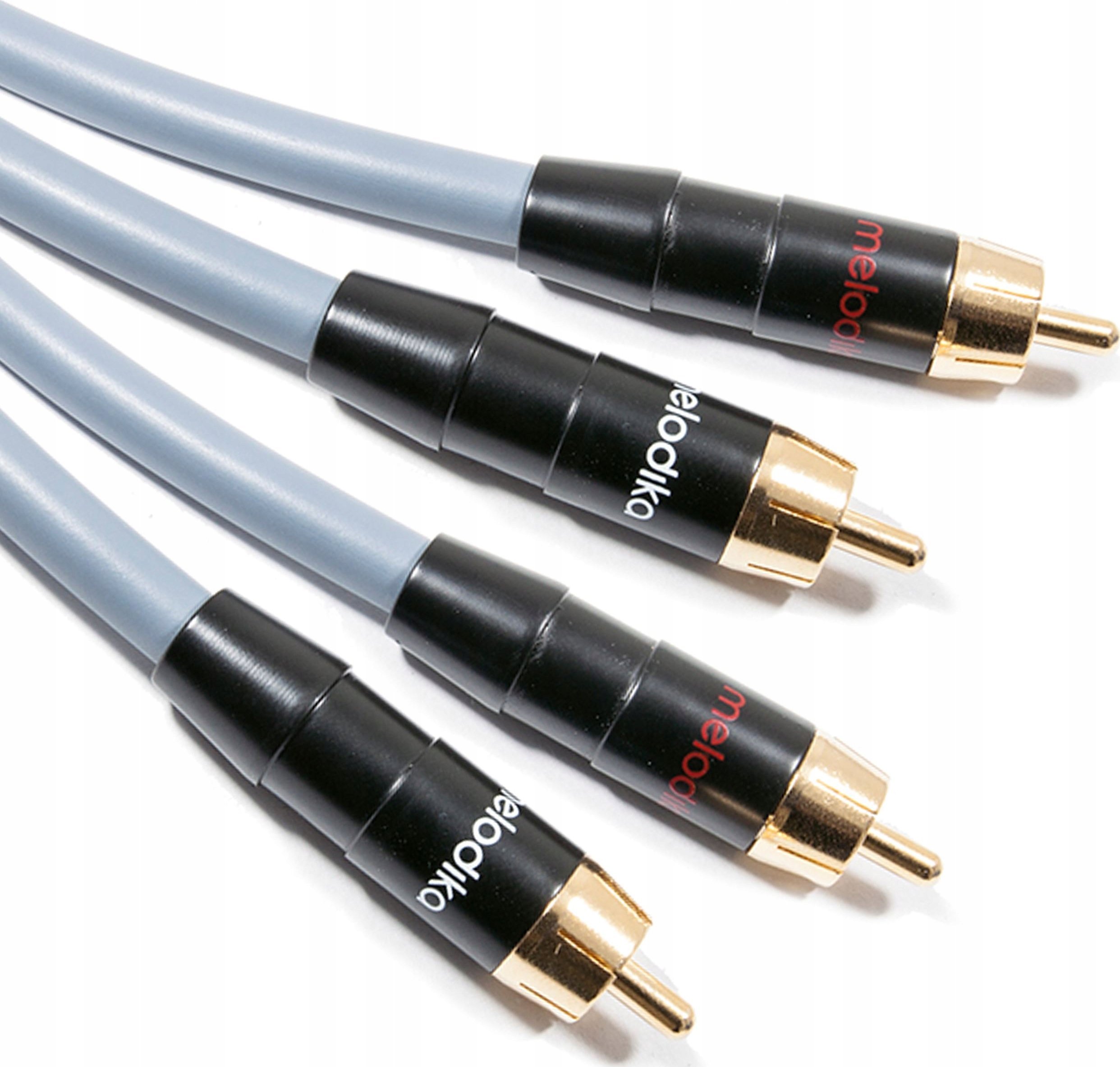 Melodika Melodika MD2R120G Kabel 2xRCA - 2x RCA Gunmetal - 12m