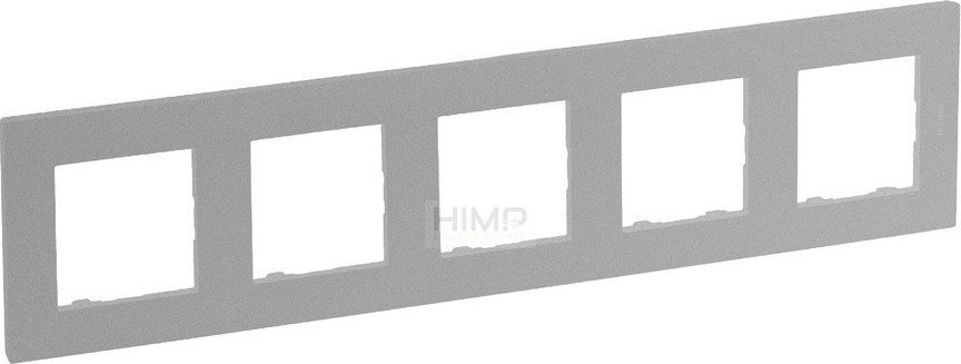 Legrand Niloe Step Ramka pięciokrotna 5x aluminium 863395