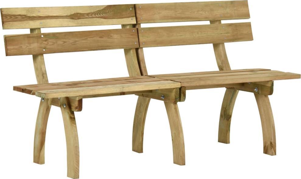 vidaXL Ławka ogrodowa, 160 cm, impregnowane drewno sosnowe