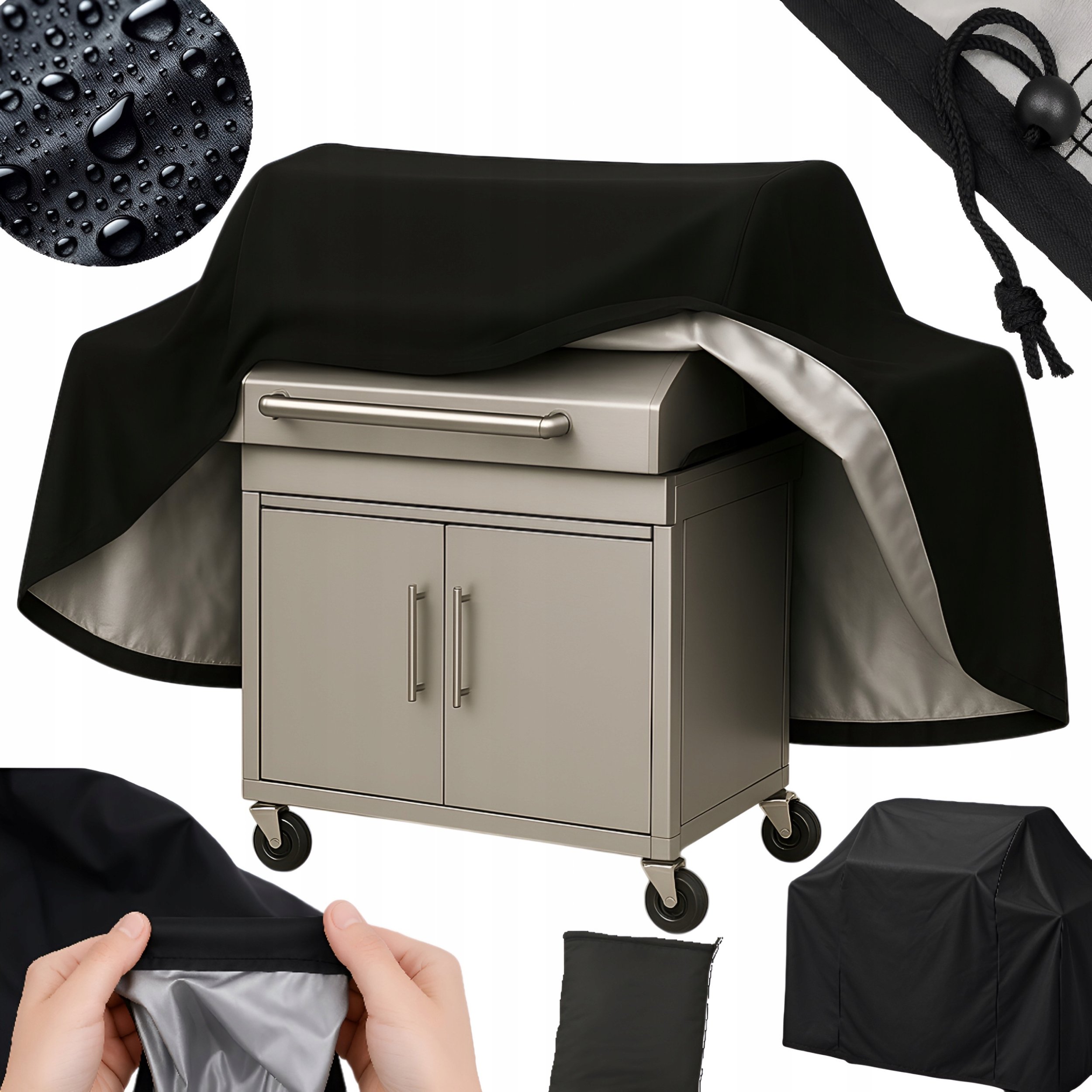 Pokrowiec Na Grilla Grill Gazowy Osłona Wodoodporna Oxford 145x61x117 cm