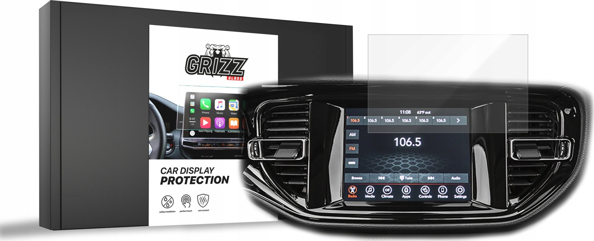 GrizzGlass Folia ceramiczna GrizzGlass CarDisplay Protection do Dodge Durango 2022