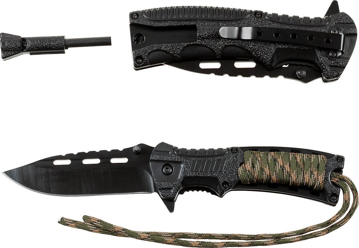 Fox Nóż Camorope Fox Outdoor z krzesiwem i gwizdkiem