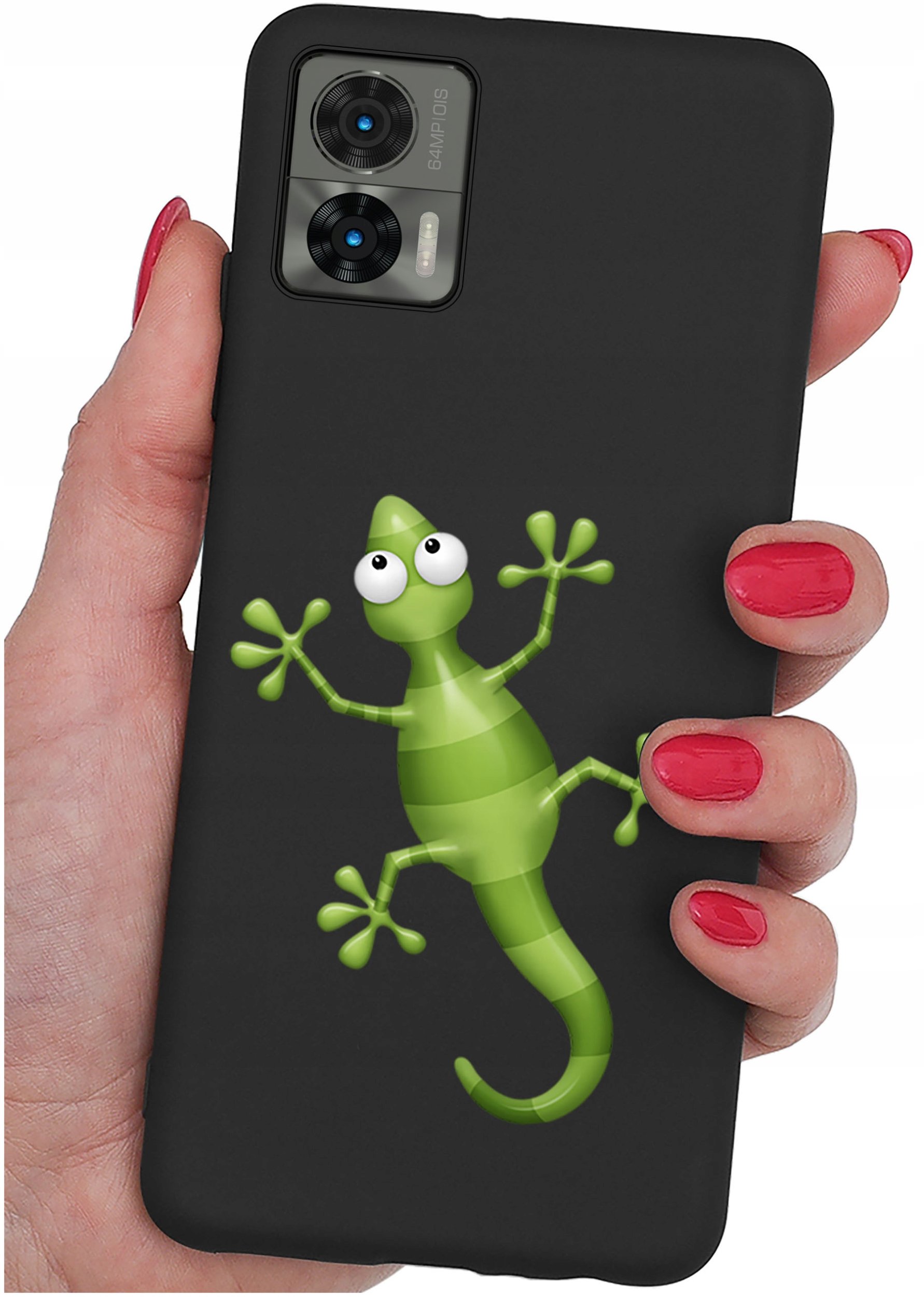 Etui do Motorola Moto Edge 30 Neo WZORY |SILIKONOWE MATT CASE + SZKŁO 9H