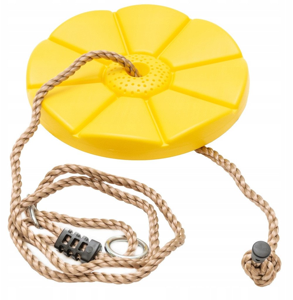 Huśtawka Linowa Siedzisko Kwiatek Żółte 27,5 cm