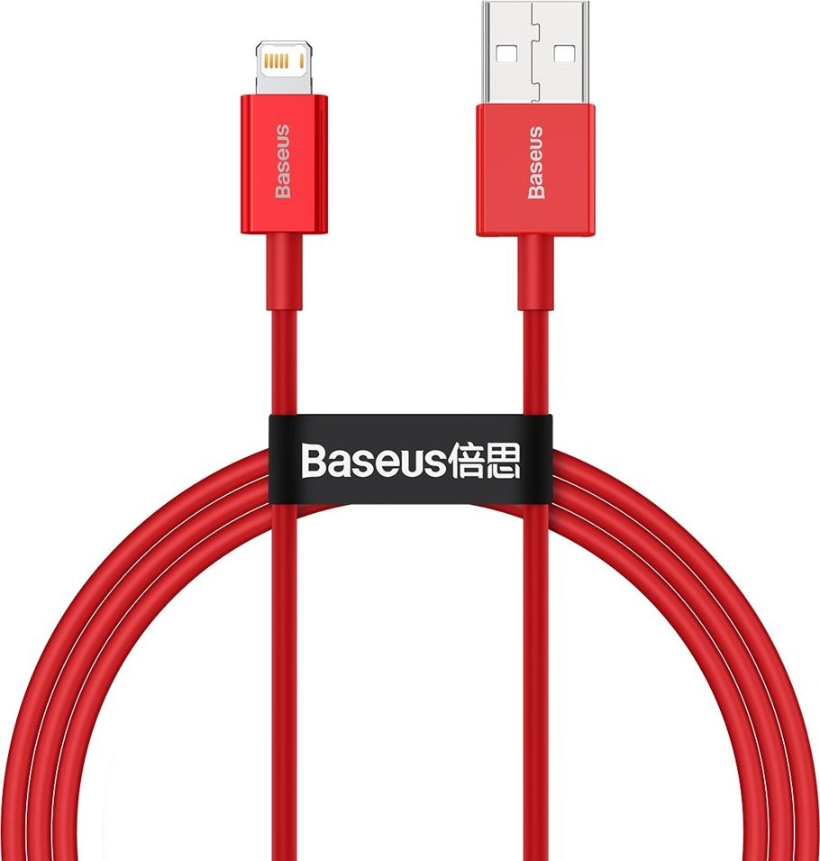 Kabel USB Baseus USB-A - Lightning 1 m Czerwony (BSU2661RED)