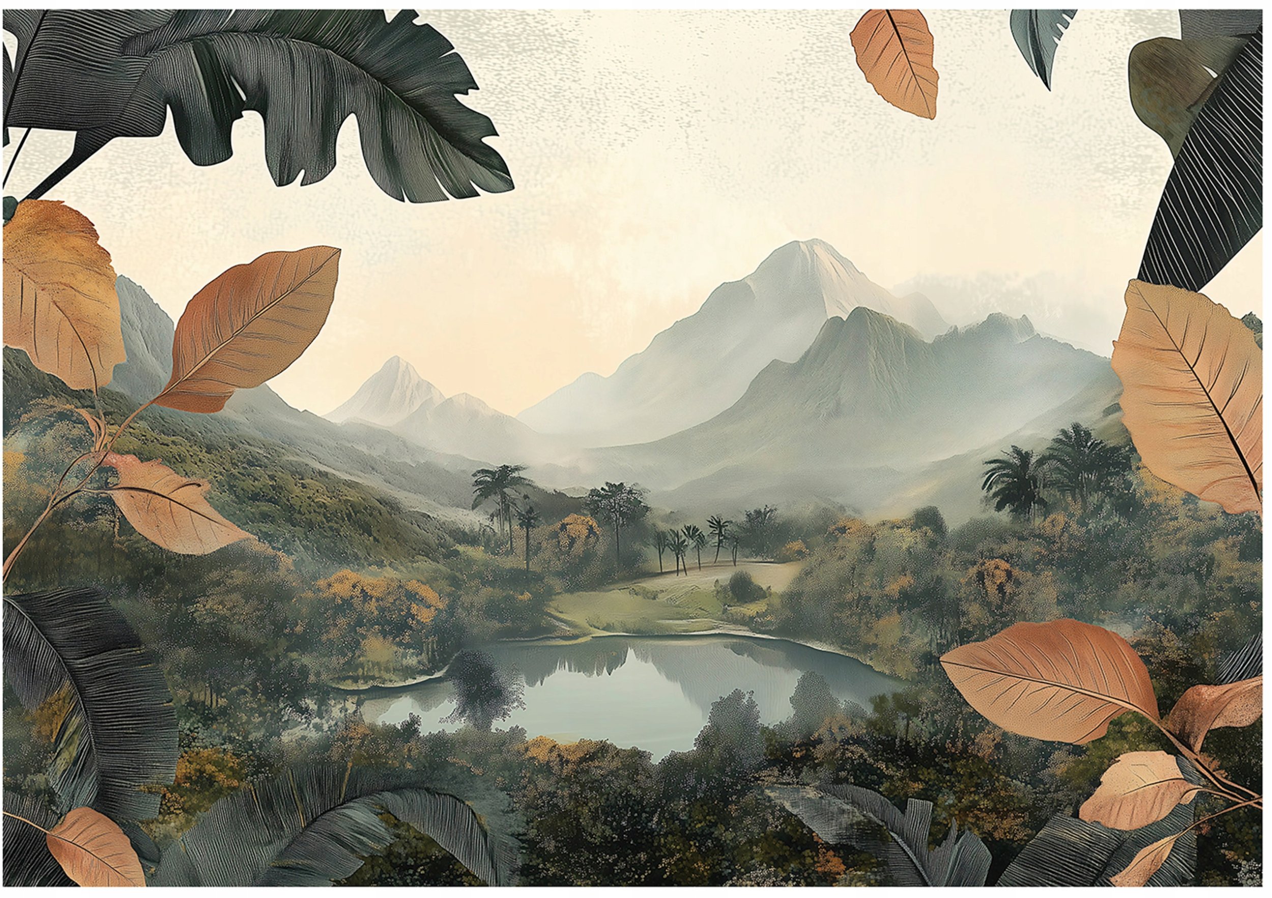 Fototapeta Natura Góry Las Jezioro Sypialnia Salon Tapeta Flizelina 350X250