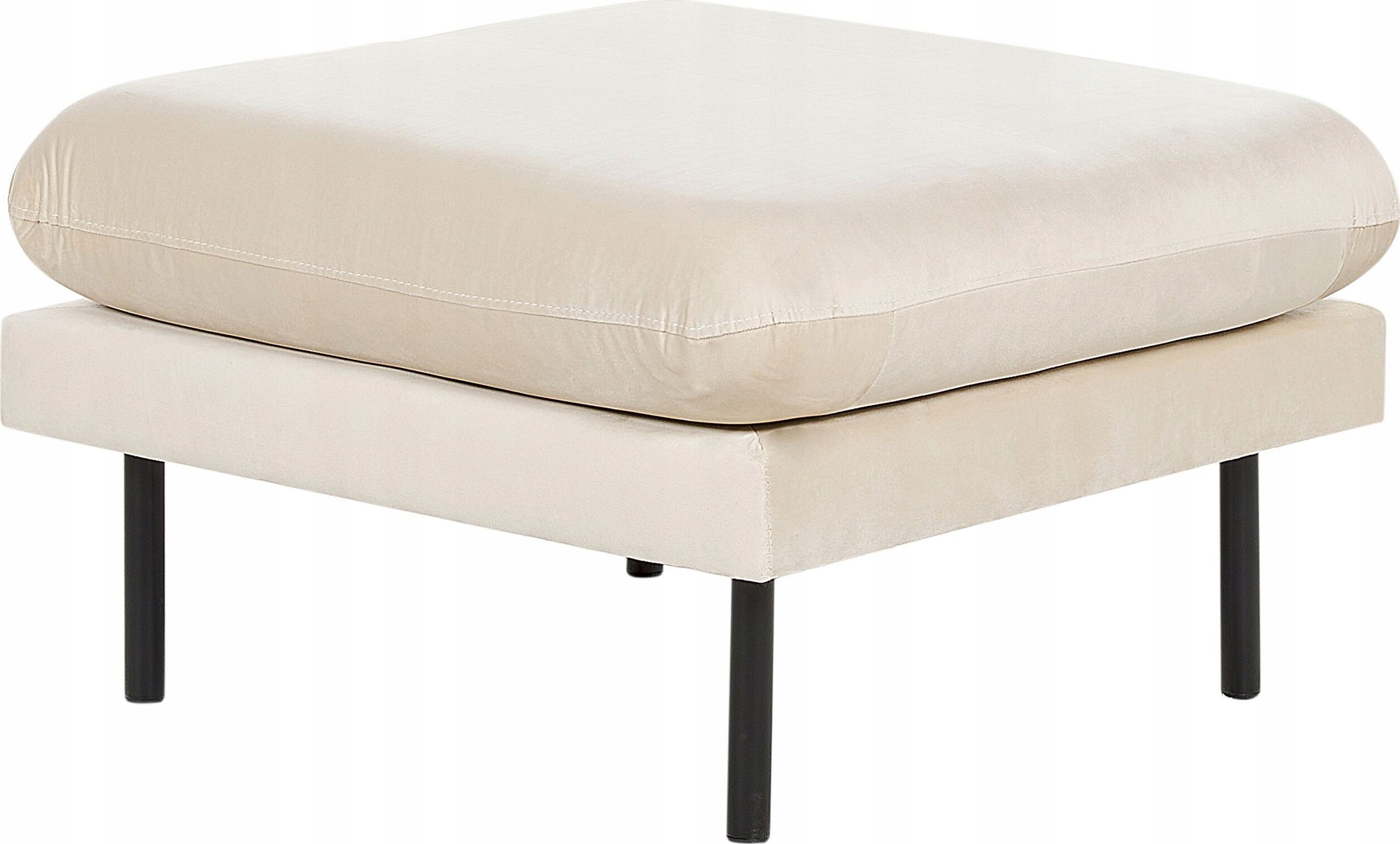 Beliani Otomana welurowa jasnobeżowa VINTERBRO