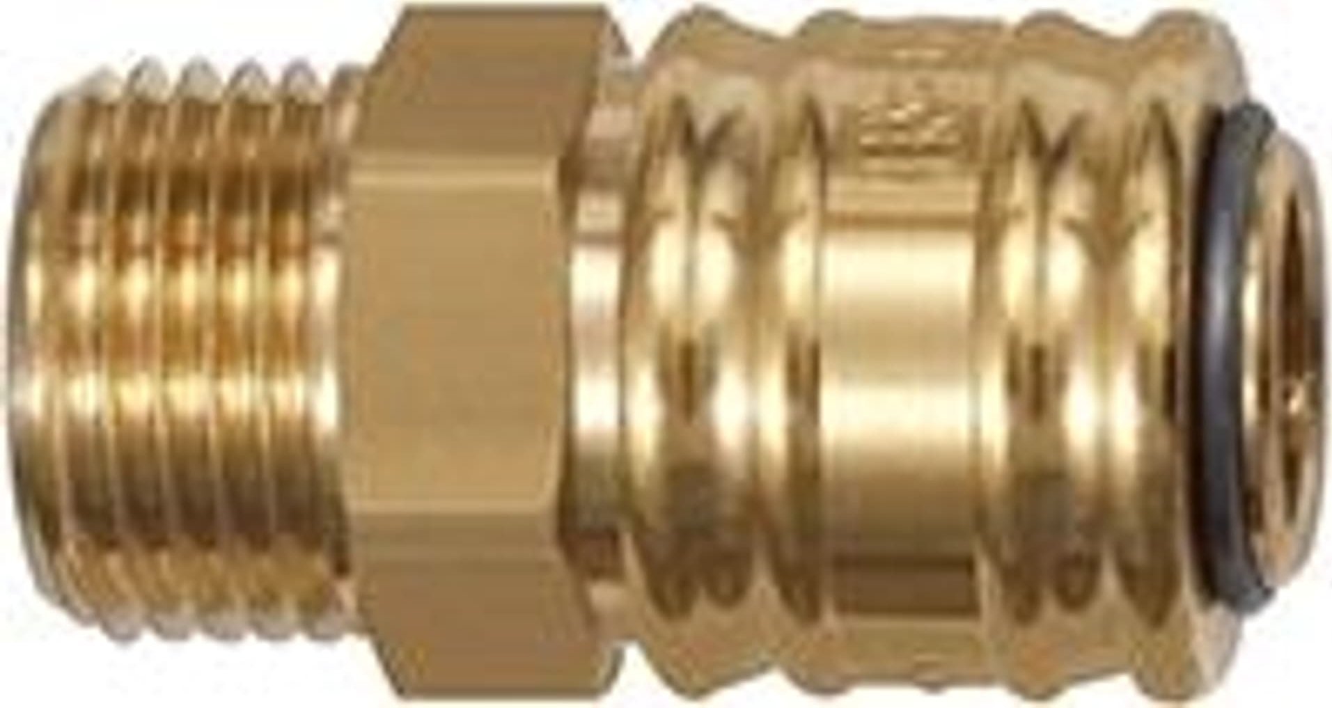 Riegler Szybkozlacze z mosiadzu, srednica nom.7,2mm, gwint zewnetrzny G 1/2 RIEGLER