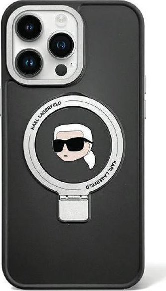 Karl Lagerfeld Karl Lagerfeld KLHMP15MHMRSKHK iPhone 15 Plus 6.7" czarny/black hardcase Ring Stand Karl Head MagSafe