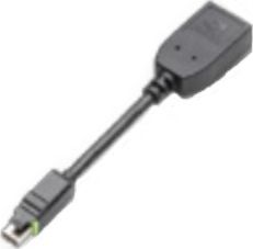Adapter AV PNY DisplayPort Mini - DisplayPort czarny (QSP-MINIDP/DPV2)