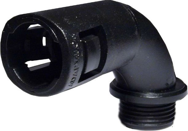 Ergom Dławnica poliamidowa kątowa do rur osłonowych M20 IP66 czarna SFKD 20M/11 (E03DK-07070200401)