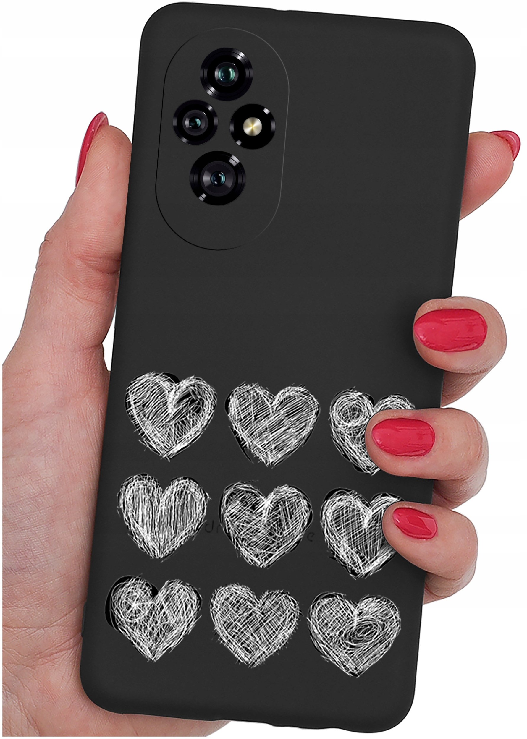 ETUI do Honor 200 5G | WZORY | SILIKONOWE MATT CASE + SZKŁO 9H