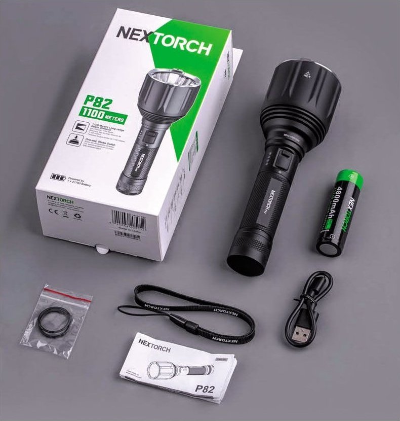 Latarka NEXTORCH Nextorch P82 (1100 mt) Ricaricabile 1200 Lumens LED