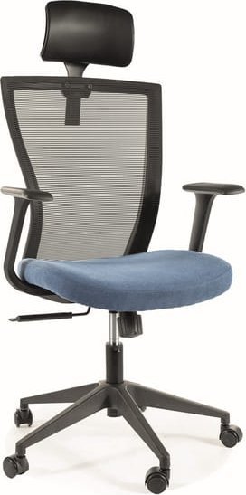 Krzesło biurowe Signal Fotel biurowy obrotowy Q-328H czarno niebieski