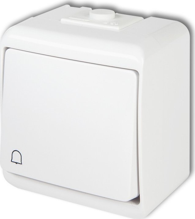 Karlik JUNIOR Przycisk /dzwonek/ podświetlany biały WHE-4L