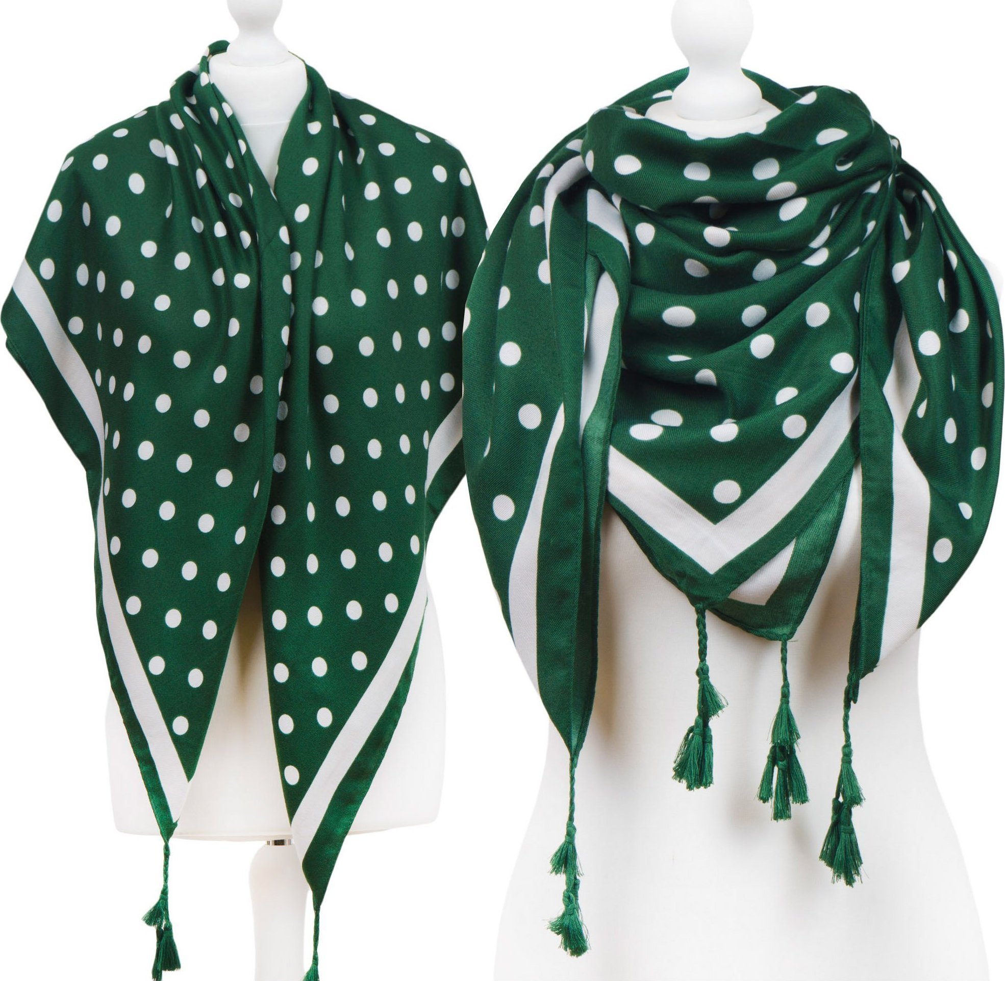 Aleszale Duża Chusta Apaszka Kolory W Groszki Grochy Kropki