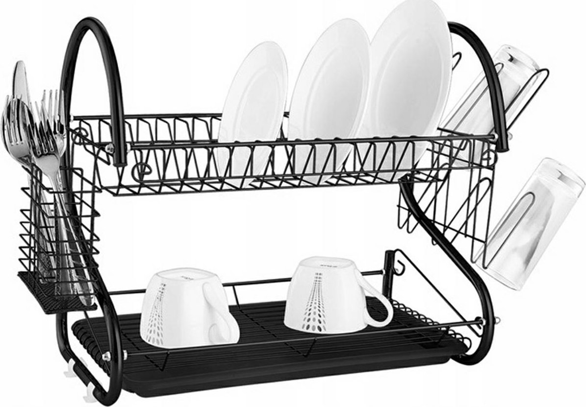 ATL AG373E 2suszarka do naczyń 2 poziomy black