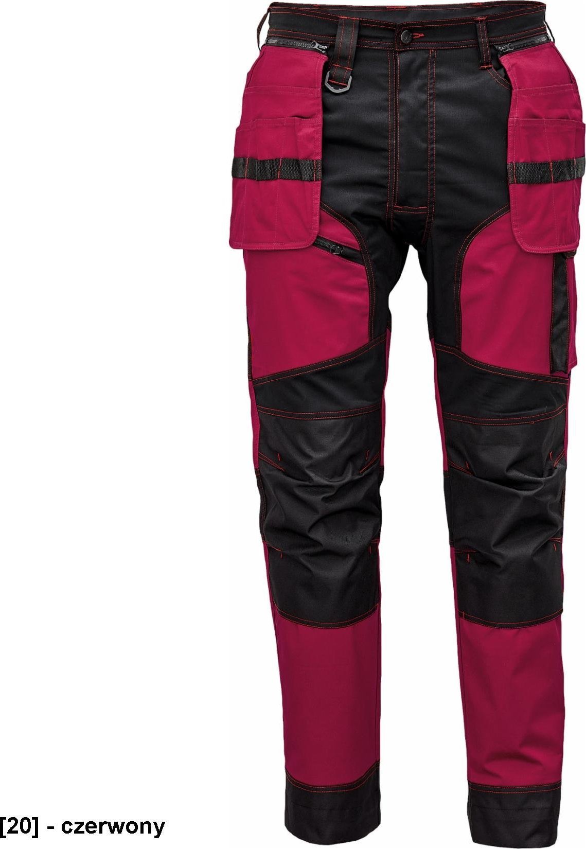 CERVA KEILOR - spodnie - czerwony 58