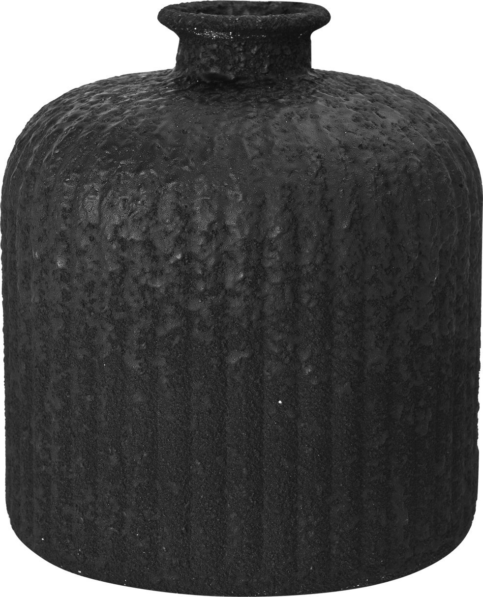 San Miguel Wazon szklany 18 cm Stoneware Czarny San Miguel