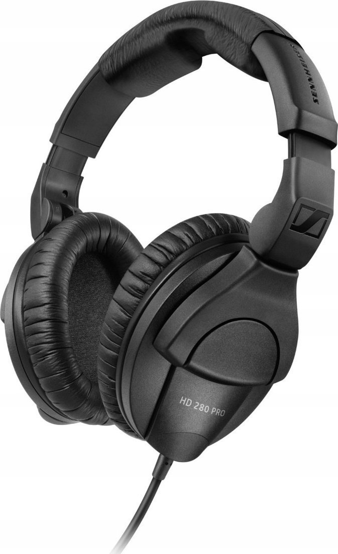 Słuchawki Sennheiser Sennheiser HD 280 Pro HiFi Over Ear hovedtelefoner Over-ear Noise Cancelling Sort