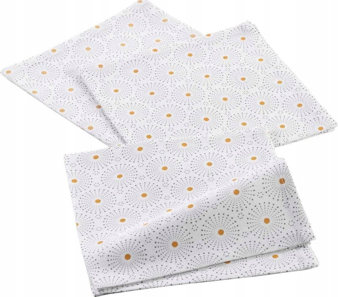 Douceur d`Interieur Serwetki materiałowe ASTRE, bawełniane, 40 x 40 cm, 3 sztuki