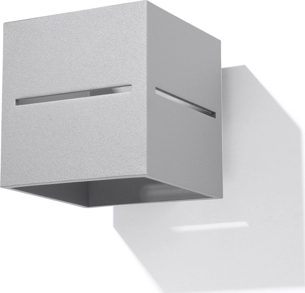 Kinkiet Lumes Minimalistyczny kinkiet E731-Lobi - szary