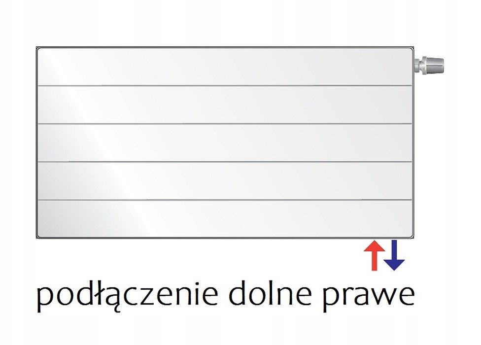 IDMAR Grzejnik stalowy dekoracyjny V22 600X400 DEKO antracyt; V22 600X040PDA