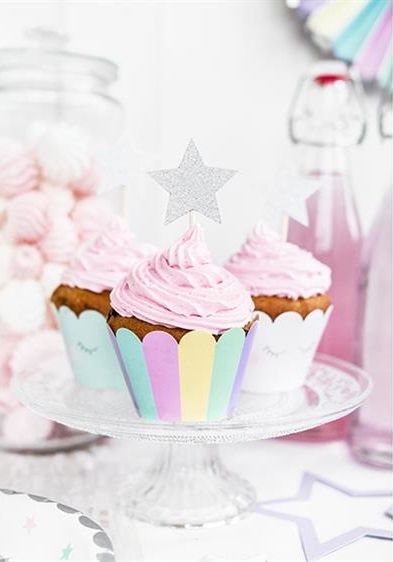 Party Deco Topper Gwiazdki, 11,5 cm, 6 szt. uniwersalny