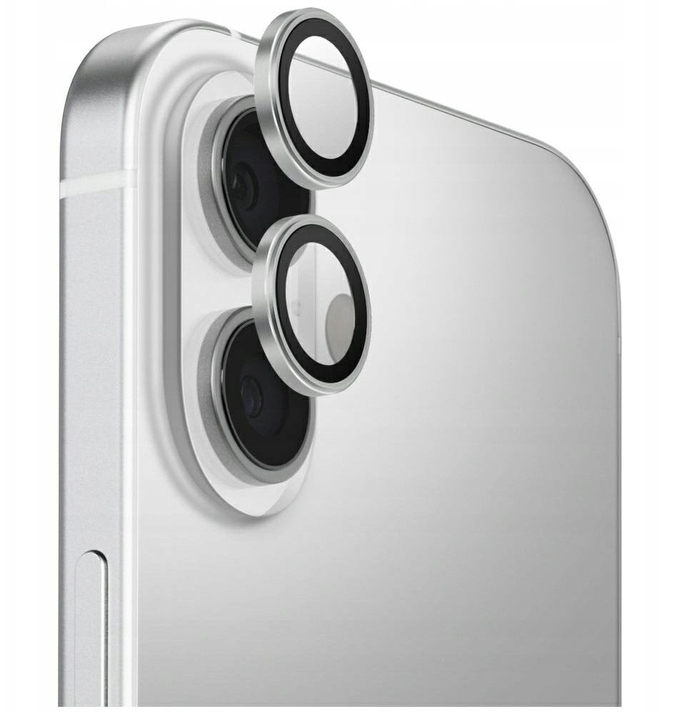 UNIQ Optix Aluminum Camera Lens Protector for iPhone 17 with Applicator Silver