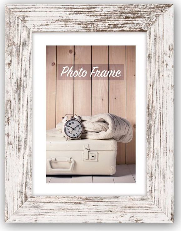 Ramka ZEP Nelson 6 white/brown 30x45 Wood