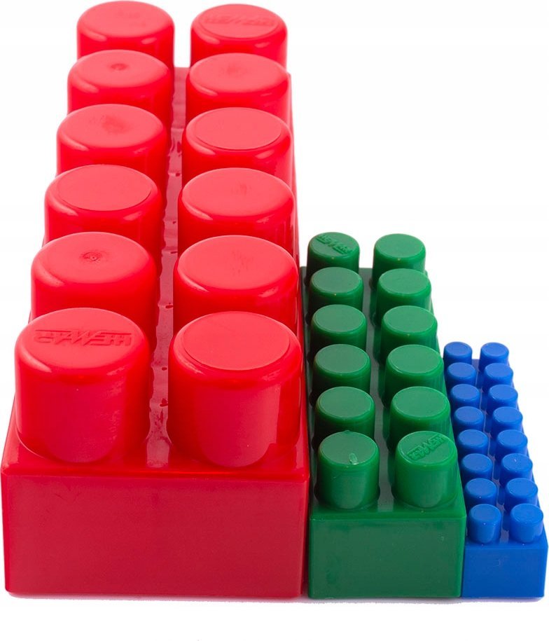 Hemar Kuferek Mały z Kolorowymi Klockami K2 180 Elementów