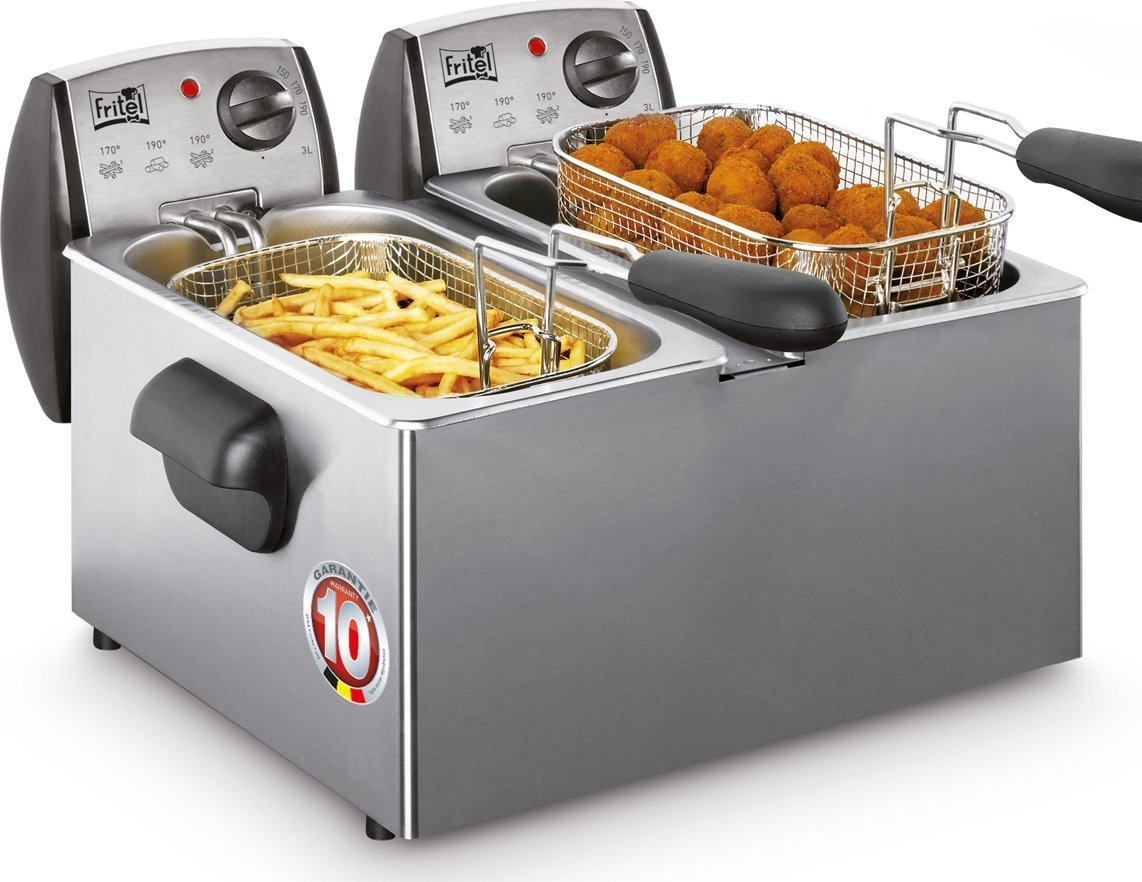 FRITEL FR 1850 Duo 2x3L 2x2200W frytkownica olejowa podwójna