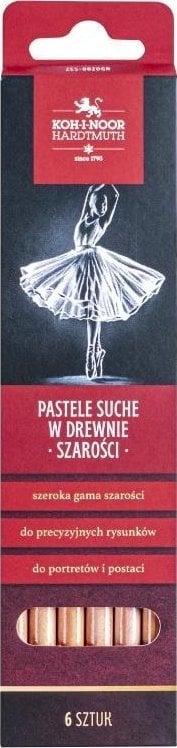 Teka Pastele suche w drewnie 8820 szaro¶ci 6szt.