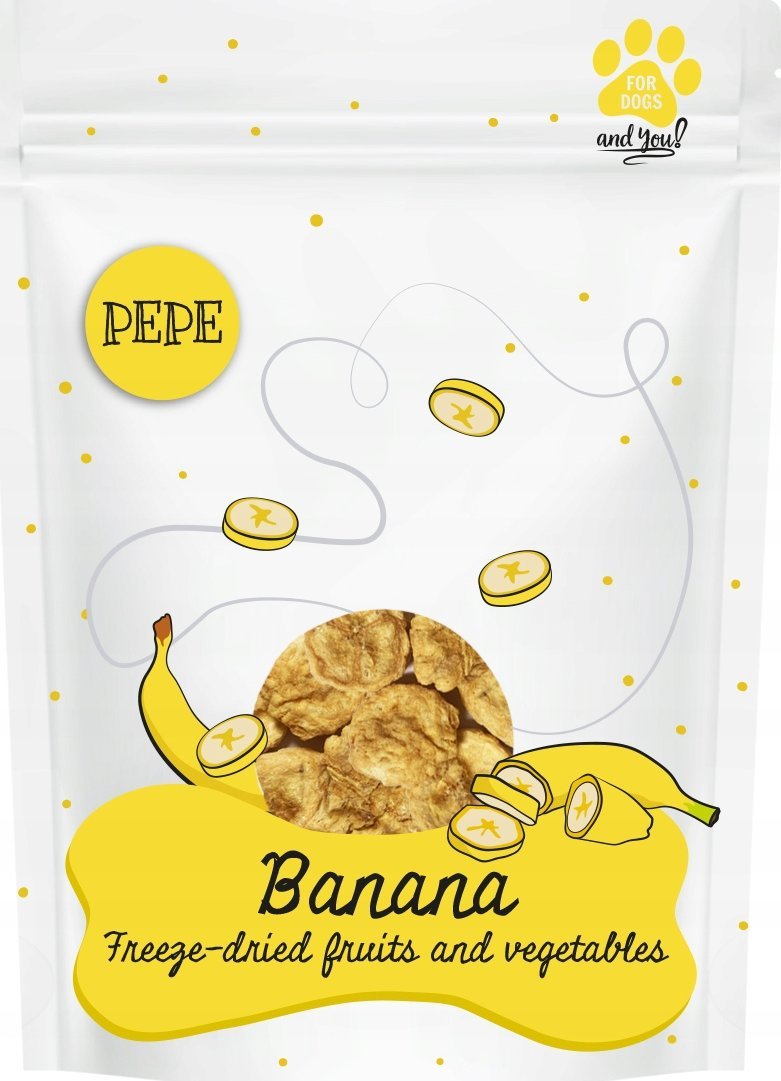 Paka Zwierzaka PAKA ZWIERZAKA-Banan liofilizowany 30g