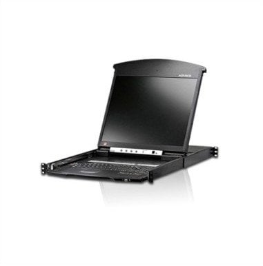 Przełącznik KVM Over-IP ATEN KL1516AiN, 48 cm TFT, VGA, PS/2-USB przez Cat 5, 16 portów, układ US